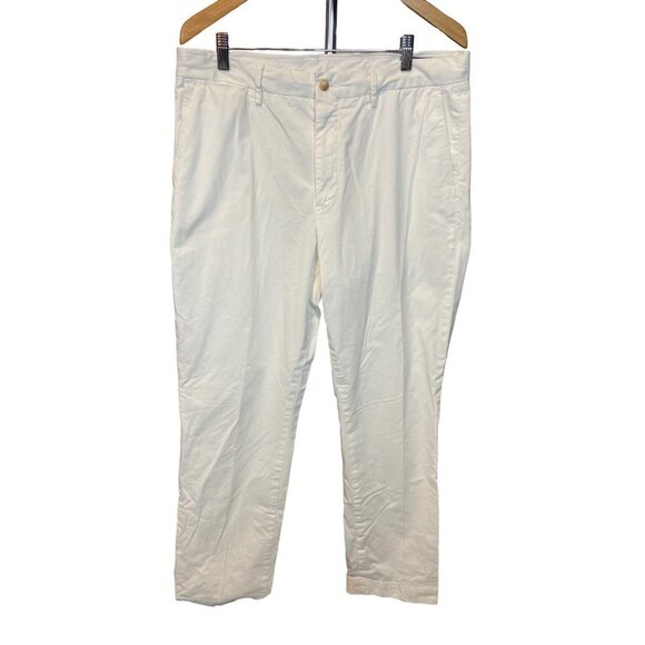 Polo Ralph Lauren Men’s White Pleated Dress Pants Sz 34